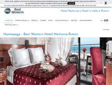Tablet Screenshot of hotelnettunia.it